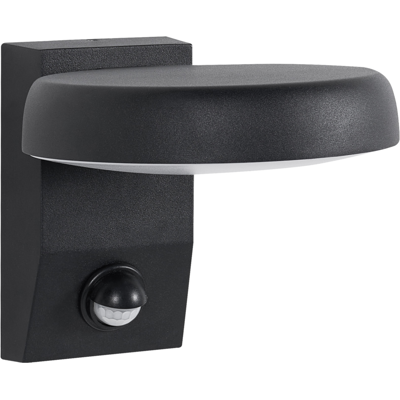 BELIANI Lámpara Led Para Pared De Exterior De Metal Aluminio Estilo Moderno Negro Ventin BELIANI Lámpara Led Para Pared De Exterior De Metal Aluminio Estilo Moderno Negro Ventin