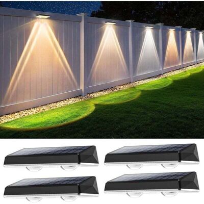OEM Lámpara Solar De Pared Exterior Crezuo De 4 Luces, Resistente Al Agua Ip67, Blanca, Con 3 Modos, Potente Lámpara Solar Para Patio, Jardín Y Valla. OEM Lámpara Solar De Pared Exterior Crezuo De 4 Luces, Resistente Al Agua Ip67, Blanca, Con 3 Modos, Potente Lámpara Solar Para Patio, Jardín Y Valla.