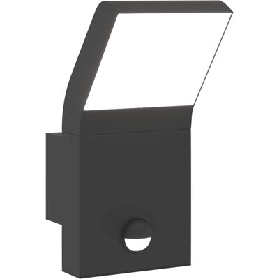 HELLOSHOP26 Aplique Led De Exterior Con Sensor De Movimiento 10 X 15 X 22 Cm Diseño Moderno En Aluminio Negro 020056585 HELLOSHOP26 Aplique Led De Exterior Con Sensor De Movimiento 10 X 15 X 22 Cm Diseño Moderno En Aluminio Negro 020056585