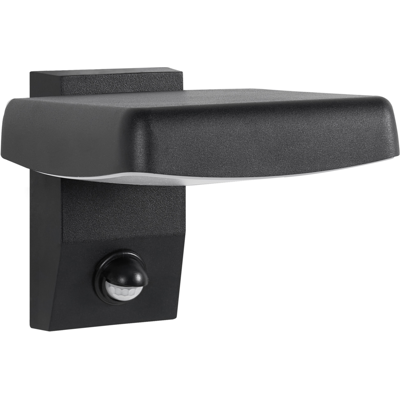 BELIANI Lámpara Led Para Pared De Exterior De Metal Aluminio Estilo Moderno Negro Chillon BELIANI Lámpara Led Para Pared De Exterior De Metal Aluminio Estilo Moderno Negro Chillon