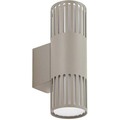 Lindby Lámpara De Pared Exterior 'lurinda' En Gris Metal Lindby Lámpara De Pared Exterior 'lurinda' En Gris Metal