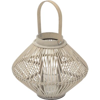 Ecd Germany Linterna De Bambú De Madera, 44cm De Altura, Portavelas De Jardín Con Asa Y Inserto De Cristal, Farolillo De Estilo Boho, Lámpara Colgante Interior/exterior Decorativo Para Terraza, Balcón Ecd Germany Linterna De Bambú De Madera, 44cm De Altura, Portavelas De Jardín Con Asa Y Inserto De Cristal, Farolillo De Estilo Boho, Lámpara Colgante Interior/exterior Decorativo Para Terraza, Balcón