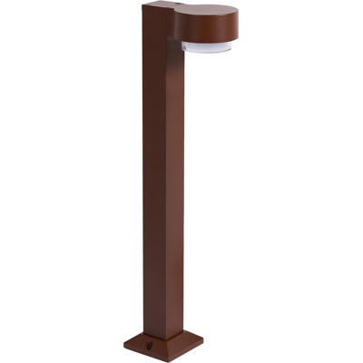BELIANI Lámpara De Bolardo De Jardín Exterior Moderno 60 Cm De Aluminio Led Marrón Anoia BELIANI Lámpara De Bolardo De Jardín Exterior Moderno 60 Cm De Aluminio Led Marrón Anoia