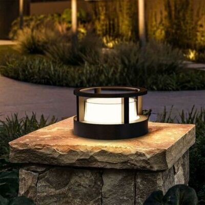 OEM Baliza De Exterior, 10 Cm, 7 W, Led Redonda, Para Jardín, Ip65, De Aluminio, Luz Blanca Cálida, Para Caminos Y Patios, Color Negro-crezuo.-crezuo OEM Baliza De Exterior, 10 Cm, 7 W, Led Redonda, Para Jardín, Ip65, De Aluminio, Luz Blanca Cálida, Para Caminos Y Patios, Color Negro-crezuo.-crezuo