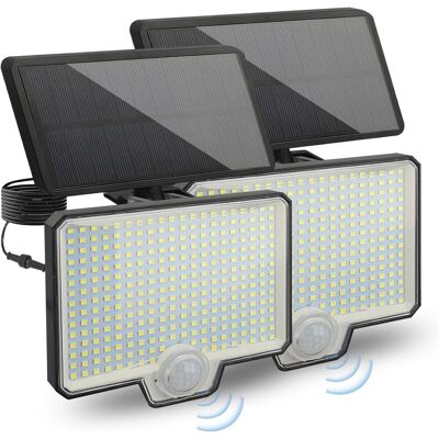 OEM Aplique Solar De Pared Para Jardín, 294 Led, Detector De Movimiento, Resistente Al Agua Ip65, Batería De 1800 Mah, Cuatro Modos De Iluminación, Sensor Sensible, Alimentación Solar Para Exteriores (2 U OEM Aplique Solar De Pared Para Jardín, 294 Led, Detector De Movimiento, Resistente Al Agua Ip65, Batería De 1800 Mah, Cuatro Modos De Iluminación, Sensor Sensible, Alimentación Solar Para Exteriores (2 U