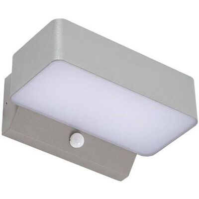 Lindby Lámpara De Pared Exterior 'fando' En Gris Aluminio Lindby Lámpara De Pared Exterior 'fando' En Gris Aluminio
