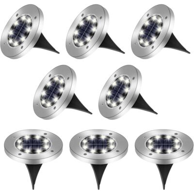 OEM Luces Solares Para Exteriores, Juego De 8 Luces Solares Para Exteriores, Luces Solares Para Jardín Con 8 Led, Focos Solares Exteriores Impermeables Ip65, Luces Solares Decorativas Para Caminos Y Patio OEM Luces Solares Para Exteriores, Juego De 8 Luces Solares Para Exteriores, Luces Solares Para Jardín Con 8 Led, Focos Solares Exteriores Impermeables Ip65, Luces Solares Decorativas Para Caminos Y Patio