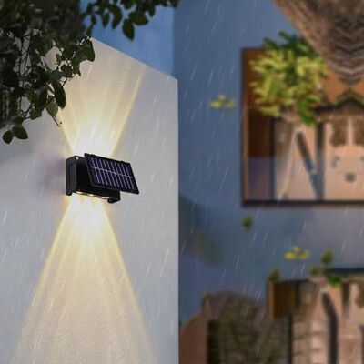 OEM Aplique Solar De Pared Para Exteriores Ip65, Resistente Al Agua, Con Iluminación Hacia Arriba Y Hacia Abajo, Ideal Para Jardín, Escaleras, Balcón O Terraza. Cuenta Con 6 Led (luz Cálida). OEM Aplique Solar De Pared Para Exteriores Ip65, Resistente Al Agua, Con Iluminación Hacia Arriba Y Hacia Abajo, Ideal Para Jardín, Escaleras, Balcón O Terraza. Cuenta Con 6 Led (luz Cálida).