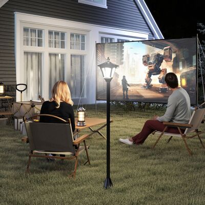 PZCC Farol Solar De Jardín Led De 30 Lúmenes Con Estaca De Suelo De 120 Cm, Color Negro. PZCC Farol Solar De Jardín Led De 30 Lúmenes Con Estaca De Suelo De 120 Cm, Color Negro.