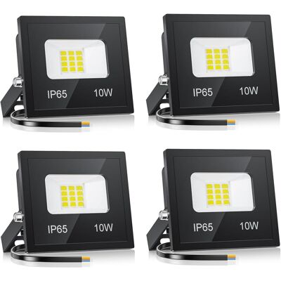 OEM Paquete De 4 Focos Led Exteriores De 10 W, 1000 Lúmenes, Luz Blanca Fría De 6500 K, Focos Led Exteriores Superbrillantes, Iluminación Exterior Impermeable Ip66 Para Jardín, Escaleras, Garaje, Pasillo OEM Paquete De 4 Focos Led Exteriores De 10 W, 1000 Lúmenes, Luz Blanca Fría De 6500 K, Focos Led Exteriores Superbrillantes, Iluminación Exterior Impermeable Ip66 Para Jardín, Escaleras, Garaje, Pasillo