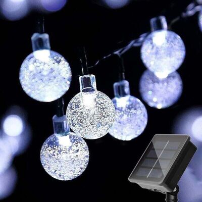 OEM Guirnalda De Luces Solares, Xu, Bola De Cristal Pequeña, 20 Luces Led Para Exteriores, 5 Metros, 8 Modos De Iluminación (luz Blanca) --crezuo OEM Guirnalda De Luces Solares, Xu, Bola De Cristal Pequeña, 20 Luces Led Para Exteriores, 5 Metros, 8 Modos De Iluminación (luz Blanca) --crezuo