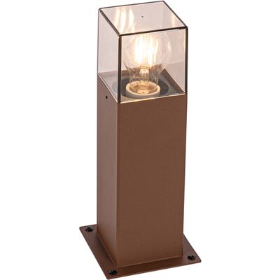 Qazqa + Industrial Lámpara De Exterior 30 Cm Marrón Óxido Con Pica Y Prensaestopas - Denmark Aluminio /plástico Alargada Adecuado Para Led Max. 1 X 15 Watt Qazqa + Industrial Lámpara De Exterior 30 Cm Marrón Óxido Con Pica Y Prensaestopas - Denmark Aluminio /plástico Alargada Adecuado Para Led Max. 1 X 15 Watt