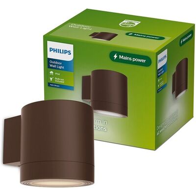 Philips Aplique De Exterior Led Fylx 5 W, Marrón Philips Aplique De Exterior Led Fylx 5 W, Marrón