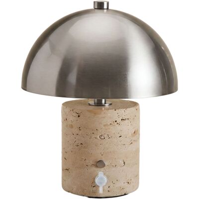 Lámpara De Mesa Led Inalámbrica Para Exterior En Hierro Y Piedra Natural Nicolas Sklum Lámpara De Mesa Led Inalámbrica Para Exterior En Hierro Y Piedra Natural Nicolas Sklum