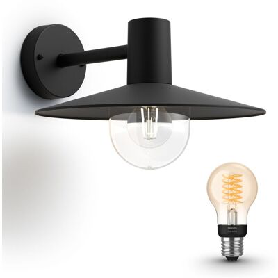 Philips Hue Skua Aplique De Pared Exterior E27 (negro) Luz Blanca Cálida - White Filament Philips Hue Skua Aplique De Pared Exterior E27 (negro) Luz Blanca Cálida - White Filament