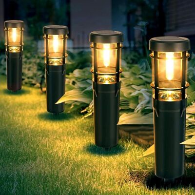 OEM Luces Solares Para Exteriores, Juego De 4 Luces Solares Led Para Jardín, Iluminación Solar Exterior Impermeable Ip65 Con Estaca Para El Suelo, Led Blanco Cálido OEM Luces Solares Para Exteriores, Juego De 4 Luces Solares Led Para Jardín, Iluminación Solar Exterior Impermeable Ip65 Con Estaca Para El Suelo, Led Blanco Cálido