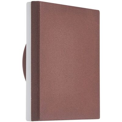 Aplique Led Cuadrado Para Exterior En Color Marron Bora Mantra Aplique Led Cuadrado Para Exterior En Color Marron Bora Mantra