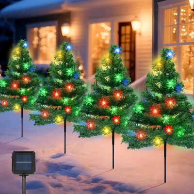 OEM Juego De 4 Guirnaldas De Luces Solares Con Forma De Copo De Nieve, 80 Led Por Estaca, Ip65, 8 Modos, Para Entrada De Vehículos/jardín/patio/navidad OEM Juego De 4 Guirnaldas De Luces Solares Con Forma De Copo De Nieve, 80 Led Por Estaca, Ip65, 8 Modos, Para Entrada De Vehículos/jardín/patio/navidad