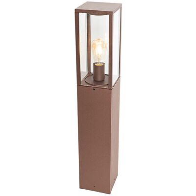 Industrial Lámpara De Pie De Exterior Industrial Marrón Óxido 80 Cm Ip44 - Charlois Aluminio /vidrio Alargada Adecuado Para Led Max. 1 X 40 Watt - Qazqa Industrial Lámpara De Pie De Exterior Industrial Marrón Óxido 80 Cm Ip44 - Charlois Aluminio /vidrio Alargada Adecuado Para Led Max. 1 X 40 Watt - Qazqa