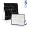 AIGOSTAR Faro energia solare led 200W con pannello faretto crepuscolare telecomando aigos