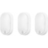 Moo (3uds) Aplique de Pared Exterior led IP54 Sensor Crepuscular de Movimiento Temperatura Regulable. Color Blanco - Forlight