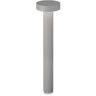 Tesla Bolardo Exterior 4 Luces 80cm Gris IP44 - Ideal Lux