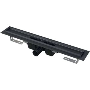 Alcaplast Alcadrain Canaletas De Desagüe - Canaleta De Ducha 95 Cm, Con Borde Para Rejilla Perforada, Negro Mate Apz1black-950 Alcaplast Alcadrain Canaletas De Desagüe - Canaleta De Ducha 95 Cm, Con Borde Para Rejilla Perforada, Negro Mate Apz1black-950