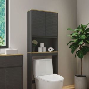 Gabinete de baño Vicco Livia - Antracita - 60 x 163 cm Gabinete de baño Vicco Livia - Antracita - 60 x 163 cm
