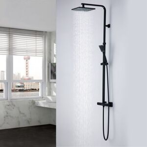 Columna de Ducha Termostática AURALUM - Latón, 110-137cm, Seguridad contra quemaduras Columna de Ducha Termostática AURALUM - Latón, 110-137cm, Seguridad contra quemaduras