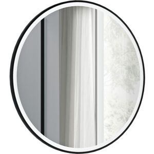 Bernstein - Espejo De Baño Redondo Con Iluminación Led 80cm Marco Negro, Antivaho, Intensidad De Luz Regulable, Sensor De Movimiento - Varo Frame Bernstein - Espejo De Baño Redondo Con Iluminación Led 80cm Marco Negro, Antivaho, Intensidad De Luz Regulable, Sensor De Movimiento - Varo Frame