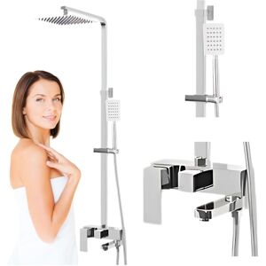 Desconocido - Columna De Ducha Para Bañera, Cromo Desconocido - Columna De Ducha Para Bañera, Cromo