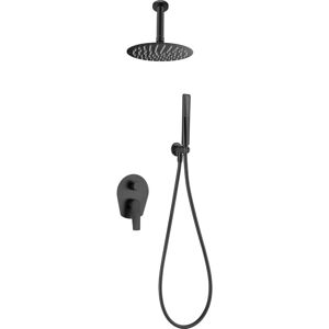 IMEX Conjunto Ducha Monomando Empotrado Paros Negro Mat IMEX Conjunto Ducha Monomando Empotrado Paros Negro Mat