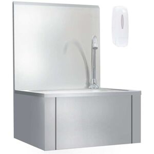 Vidaxl - Fregadero Lavamanos Con Grifo Y Dispensador De Jabón Acero Inox Vidaxl - Fregadero Lavamanos Con Grifo Y Dispensador De Jabón Acero Inox