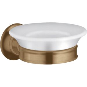 Jabonera Hansgrohe Axor Montreux - Montaje en pared, 107mm diámetro, Bronce cepillado Jabonera Hansgrohe Axor Montreux - Montaje en pared, 107mm diámetro, Bronce cepillado