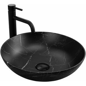 Rea - Lavabo Sobre Encimera Fibo Black Matt Rea - Lavabo Sobre Encimera Fibo Black Matt