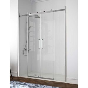 MILETO Mampara De Ducha Frontal - 2 Hojas Fijas Y 2 Puertas Correderas -cristal De Seguridad De 8 Mm - Modelo Liberty 4 (hasta 140) MILETO Mampara De Ducha Frontal - 2 Hojas Fijas Y 2 Puertas Correderas -cristal De Seguridad De 8 Mm - Modelo Liberty 4 (hasta 140)