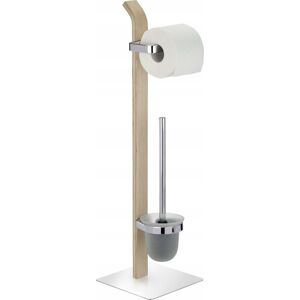 Wenko Valet Wc Samona Gris En Madera Y Metal Cromado Wenko Valet Wc Samona Gris En Madera Y Metal Cromado