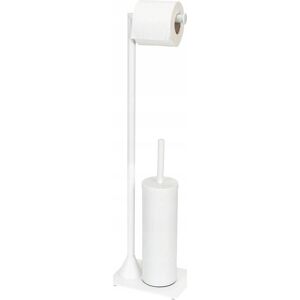 Wenko Hella Serviteur Wc Blanco Mate Acero Lacado Wenko Hella Serviteur Wc Blanco Mate Acero Lacado