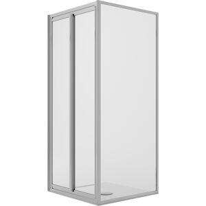 Idralite - Mampara De Ducha Angular Fijo+ 2 Hojas Abatibles Vidrio Transparent H 198 Mod. West 80x90 Cm Ap. 80 Idralite - Mampara De Ducha Angular Fijo+ 2 Hojas Abatibles Vidrio Transparent H 198 Mod. West 80x90 Cm Ap. 80