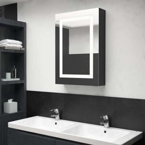 Armario De Baño Con Espejo Led Negro Brillante 50x13x70 Cm Vidaxl Armario De Baño Con Espejo Led Negro Brillante 50x13x70 Cm Vidaxl