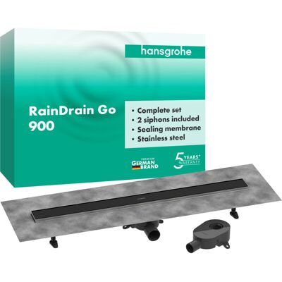 Hansgrohe RainDrain Go 900 Juego de Ducha - Acero inoxidables Hansgrohe RainDrain Go 900 Juego de Ducha - Acero inoxidables