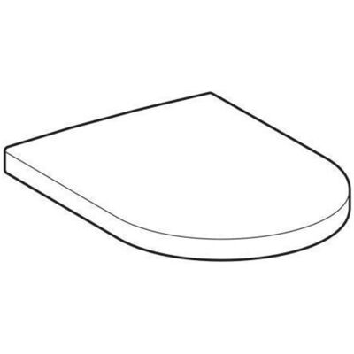 Asiento de inodoro Geberit COURREGES con tapa, blanco - WC 203100 Asiento de inodoro Geberit COURREGES con tapa, blanco - WC 203100