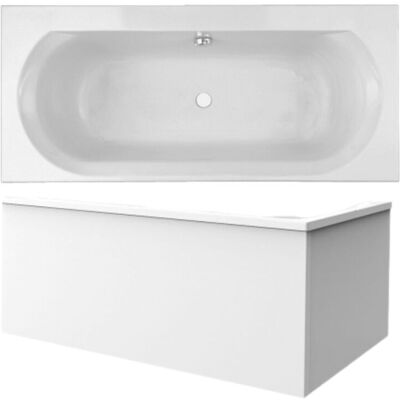 Pack bañera recta 180 x 80 Jacob Delafon Elise - Blanco, Rectangular Pack bañera recta 180 x 80 Jacob Delafon Elise - Blanco, Rectangular