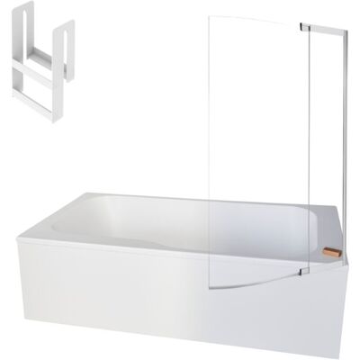 Juego de bañera y ducha rectangular Malice de Jacob Delafon - Blanco Mate Juego de bañera y ducha rectangular Malice de Jacob Delafon - Blanco Mate