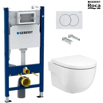 Bastidor Geberit Duofix Pack Cisterna Empotrada Y Pulsador Delta 01 Blan Br Con Inodoro Wc Suspendido Meridian De Roca Bastidor Geberit Duofix Pack Cisterna Empotrada Y Pulsador Delta 01 Blan Br Con Inodoro Wc Suspendido Meridian De Roca