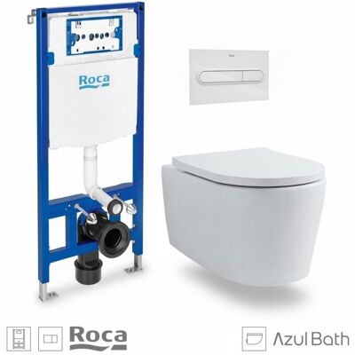 Roca Modelo - Pack Activo Marco Empotrado con Doble Ducha - Inodoro Roca Modelo - Pack Activo Marco Empotrado con Doble Ducha - Inodoro
