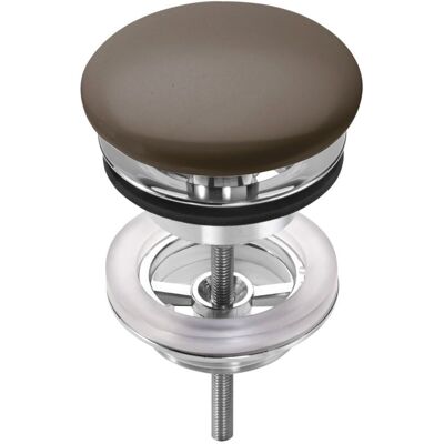 Roca - A506403966 Aqua Desagüe Lavabo O Bidé Con Tapón Fijo Abierto De Porcelana Ø 72 Café - Ref: A506403966 Roca - A506403966 Aqua Desagüe Lavabo O Bidé Con Tapón Fijo Abierto De Porcelana Ø 72 Café - Ref: A506403966
