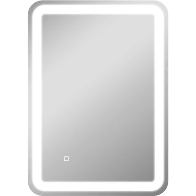 Homcom - Espejo De Baño Con Luces Led 50x70 Cm Espejo De Pared Antivaho Con 3 Temperaturas De Color Regulable Función De Memoria Horizontal Y Vertical Homcom - Espejo De Baño Con Luces Led 50x70 Cm Espejo De Pared Antivaho Con 3 Temperaturas De Color Regulable Función De Memoria Horizontal Y Vertical