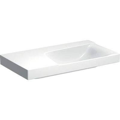Lavabo Xeno 2 de Keramag - Repisa Izquierda - Sin Agujero para Grifo - Sin Desbordamiento - Blanco Lavabo Xeno 2 de Keramag - Repisa Izquierda - Sin Agujero para Grifo - Sin Desbordamiento - Blanco