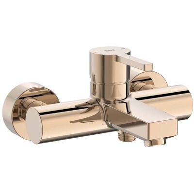 Roca - Grifo Monomando Para Baño-ducha Exterior Naia Color: Oro Rosado Roca - Grifo Monomando Para Baño-ducha Exterior Naia Color: Oro Rosado